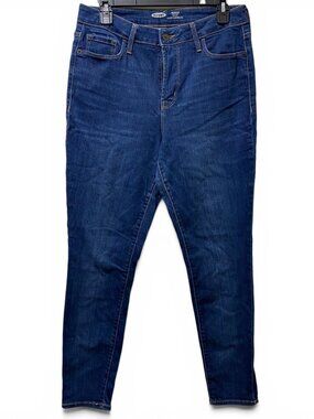 Old Navy  Rockstar High Rise Super Skinny Jeans Womens 12 Blue Stretch Denim